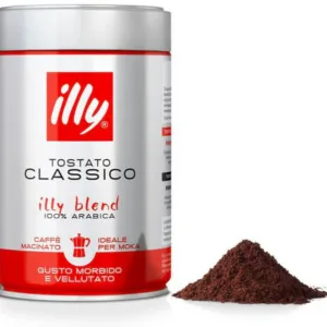 Illy Moka Classico Ground Coffee 100% Arabica 250g