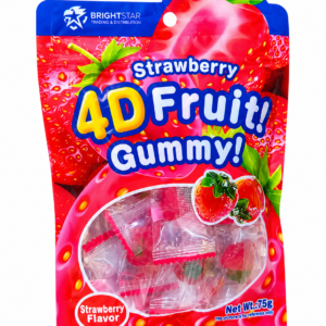 4D Fruit Gummy Strawberry  Vlavor 75g