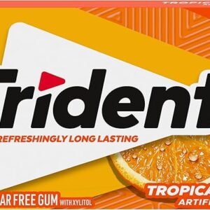 Trident Tropical Twist Sugar Free Gum 14 Pieces