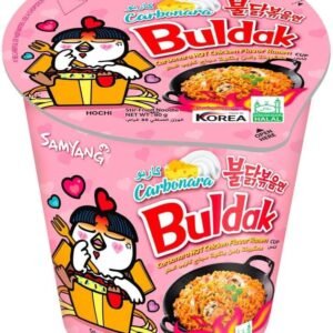 Korean Cup Samyang Carbonara Noodles 80g, With Spoon Gift