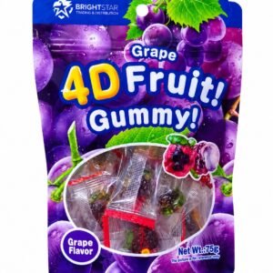 4D Fruit Gummy Grape Vlavor 75g