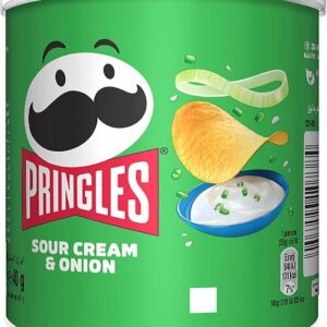 برينجيلز بنكهة الكريما الحامضة و البصل , 40 غرام