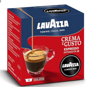 Lavazza A Modo Mio Compatible –  Crema e Gusto – 16 Capsule